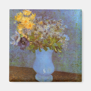 Lilacs Daisies & Anemones Van Gogh Fine Art Magnet