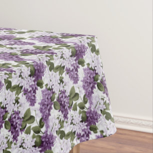 Lilacs Floral Cotton Tablecloth