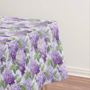 Lilacs Floral Cotton Tablecloth