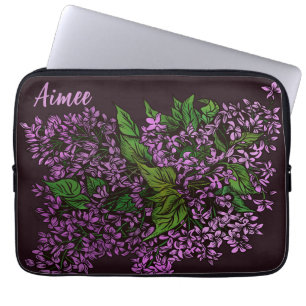 Lilacs Floral Laptop Sleeve
