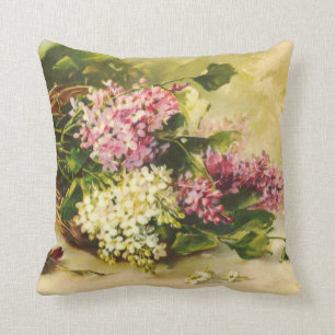 Lilacs in a Basket by Catherine Klein Cushion