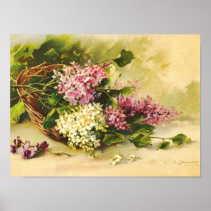 Lilacs in a Basket by Catherine Klein Print