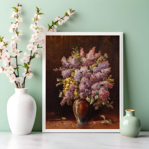 Lilacs in a Vase Poster