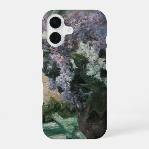 Lilacs in a Window by Mary Cassatt, Vintage Art iPhone 16 Case