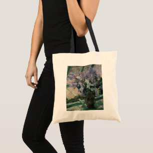 Lilacs in a Window by Mary Cassatt, Vintage Art Tote Bag