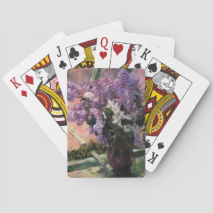 Lilacs in a Window Mary Cassatt Playing Cards