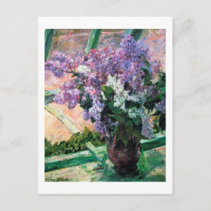 Lilacs in a Window, Mary Cassatt Postcard