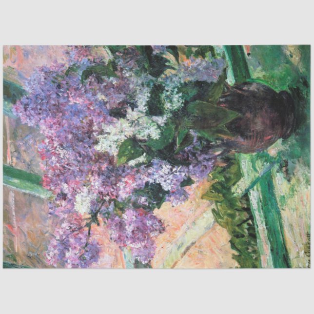 Lilacs in a Window, Mary Cassatt Tissue Paper (Front)