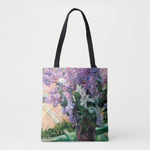 Lilacs in a Window, Mary Cassatt Tote Bag