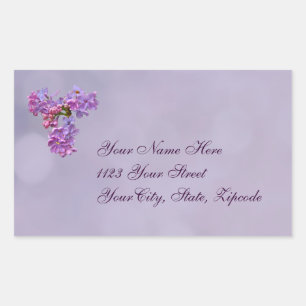 Lilacs in Springtime Rectangular Sticker