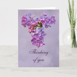 Lilacs in Springtime - Thinking of You Greeting Card