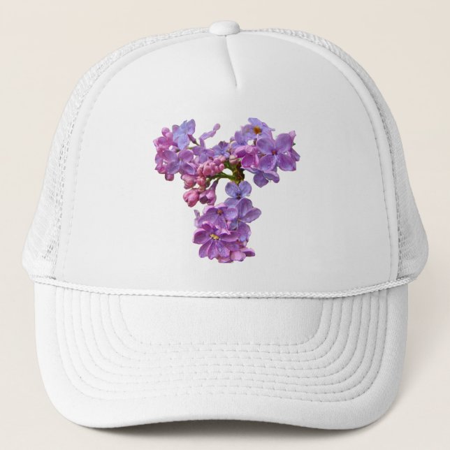 Lilacs in Springtime Trucker Hat (Front)
