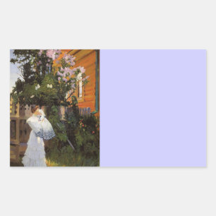 Lilacs in Sun Rectangular Sticker