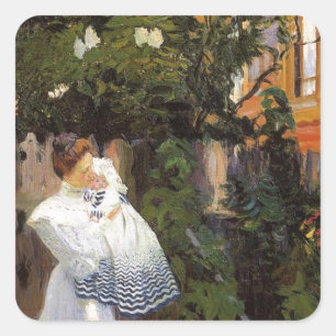 Lilacs in Sun Square Sticker