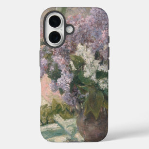 Lilacs in Window by Mary Cassatt American Painter iPhone 16 Case