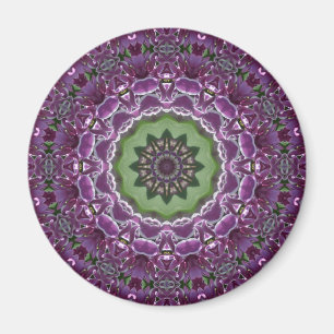 Lilacs Kaleidoscope Magnet