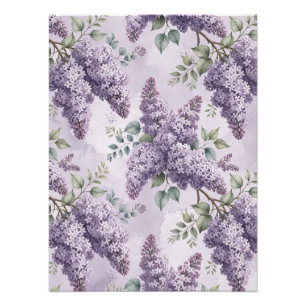 Lilacs Lilac Blossoms Sage Green Dusty Lavender Photo Print