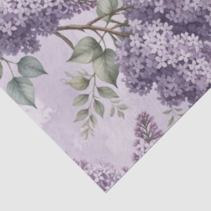 Lilacs Lilac Blossoms Sage Green Dusty Lavender Tissue Paper