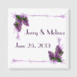 Lilacs Wedding Favour Magnet<br><div class="desc">This Lilacs Wedding Favour Magnet is great for Spring , Summer or Lilac Themed Weddings.</div>