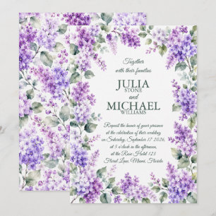 Lilacs Wedding Invitation