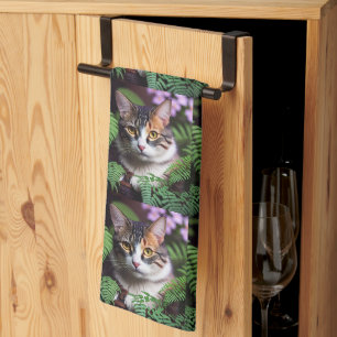 Lilah the Tortoiseshell: A Purfectly Beautiful Cat Tea Towel