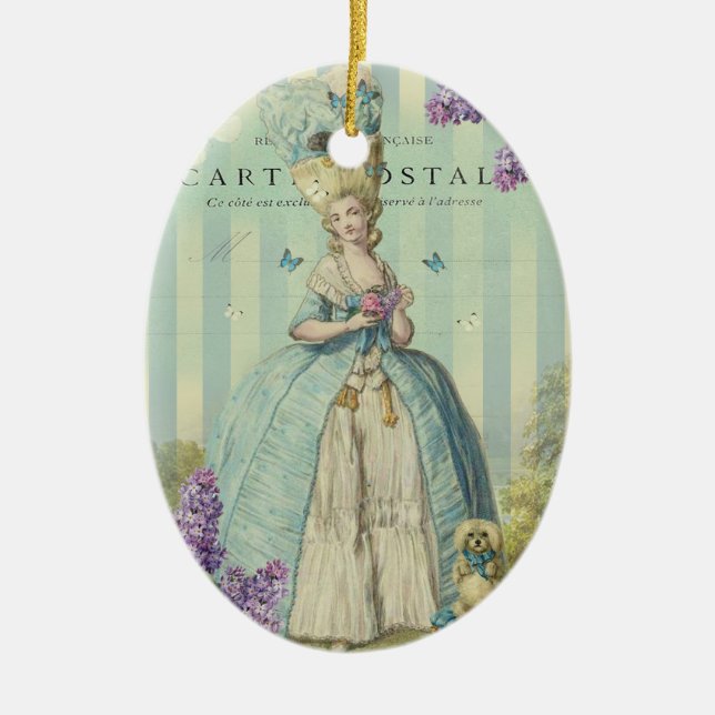 Lilas au printemps ceramic tree decoration (Front)