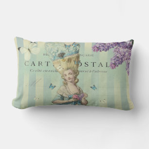 Lilas au printemps lumbar cushion