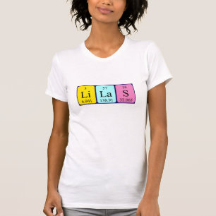 Lilas periodic table name shirt