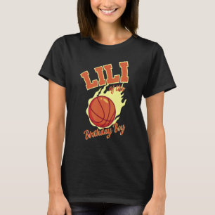 Lili Of The Birthday Boy Basketball Family Bday Pa T-Shirt