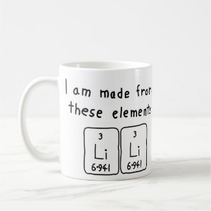 Lili periodic table name mug