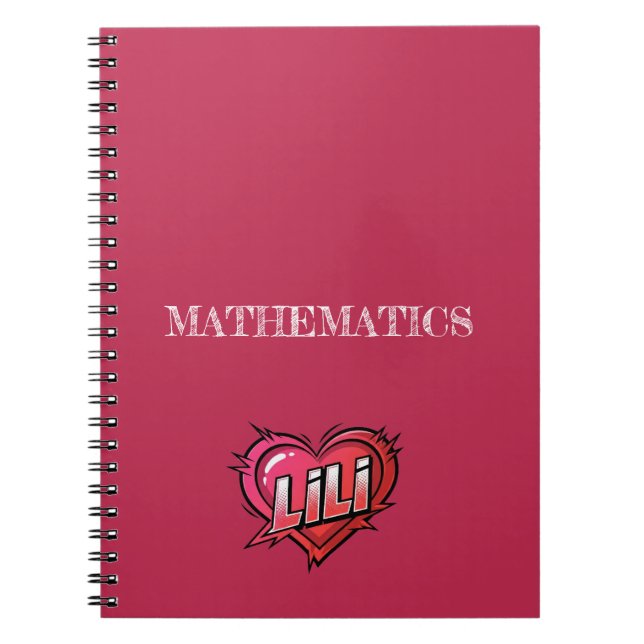Lili Pink Notebook (Front)
