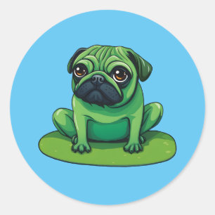 Lili Pug Classic Round Sticker