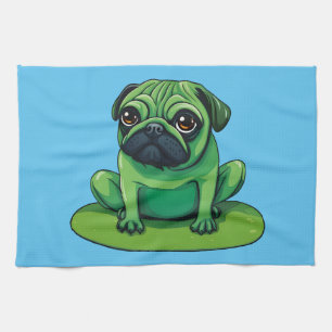 Lili Pug Tea Towel