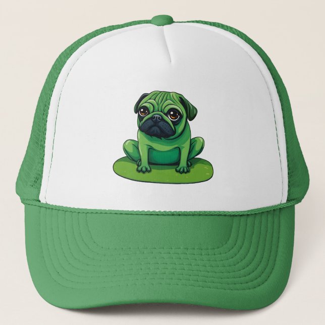 Lili Pug Trucker Hat (Front)