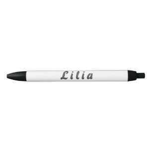 Lilia ballpoint black ink pen