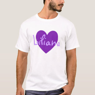 Liliana in Purple T-Shirt