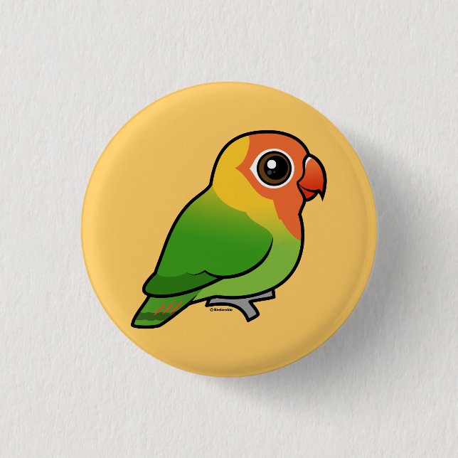 Lilian's Lovebird 3 Cm Round Badge (Front)