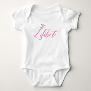 Lilibet Named Fashion Fit For A Princess Baby Bodysuit