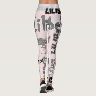 Lilibet Named Gifts - Dusty Pink Urban Chic Leggings