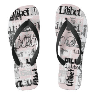 Lilibet Named Gifts - Dusty Pink Urban Chic Thongs