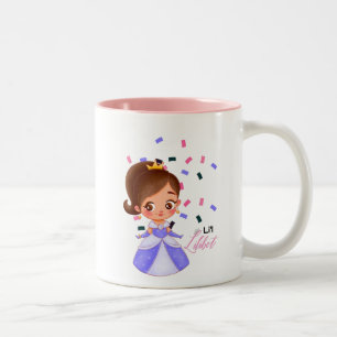Lilibet Named Purple Princess Gifts for Girls Two-Tone Coffee Mug