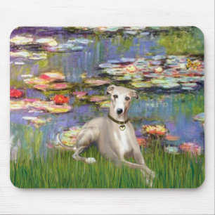 Lilies 2 - Whippet #2 Mouse Pad
