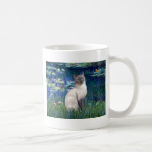Lilies 5 - Blue Point Siamese cat Coffee Mug