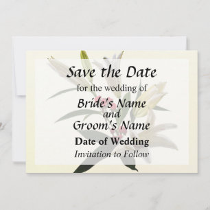 Lilies and Berries Save the Date