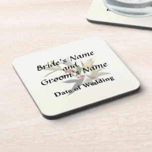 Lilies and Berries Wedding Supplies Coaster