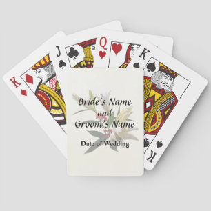 Lilies and Berries Wedding Supplies Playing Cards