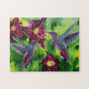 Lilies and Humming Bird Puzzle