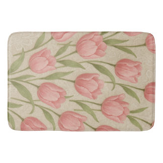 Lilies and income design bath mat
