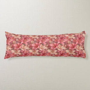 Lilies Bouquet Home Decor Floral Memory Foam Body Cushion