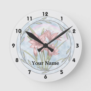 Lilies clock